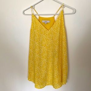 Women’s LOFT yellow floral tank